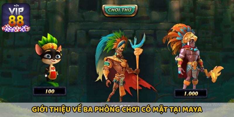 Game sở hữu ba phòng chơi phong phú cho từng kỹ năng khác nhau