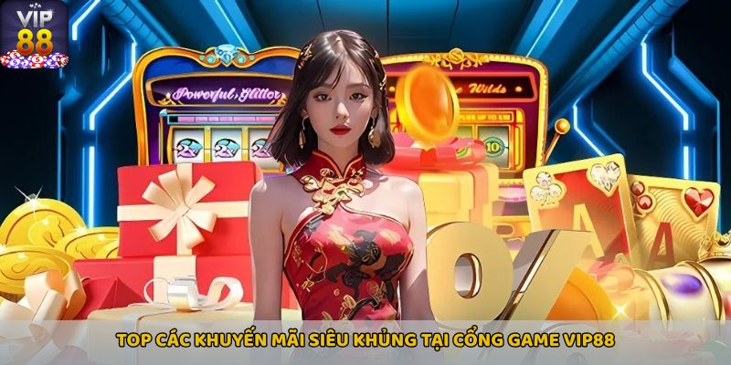 Top các khuyến mãi siêu khủng tại cổng game Vip88 