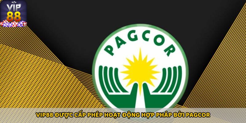 Vip88 được cấp phép hoạt động hợp pháp bởi PAGCOR